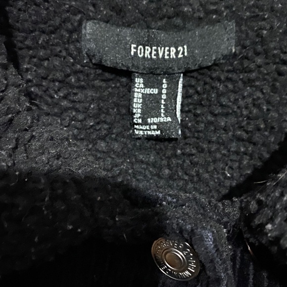 forever 21 black corduroy jacket - Picture 4 of 4